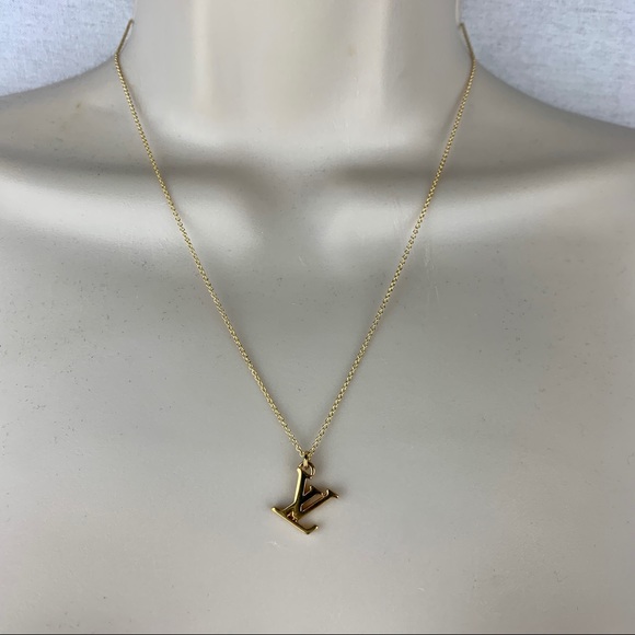 LOUIS VUITTON LV Charm Necklace 16” or 18” Chain - Picture 12 of 13